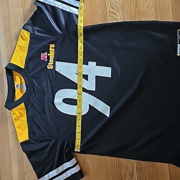 Pittsburgh Steelers Majestic #94 Lawrence Timmons AFC North Jersey Men's Medium - Picture 6 of 10